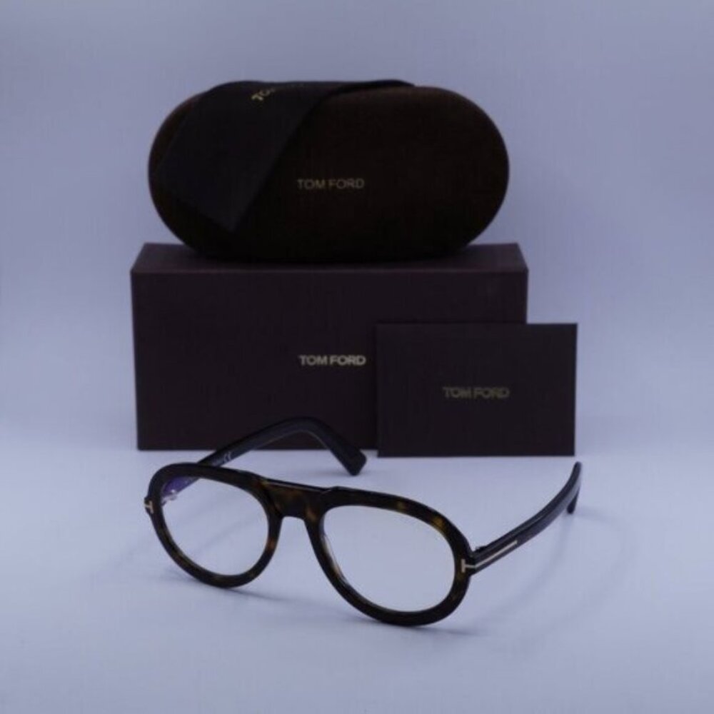 Tom Ford FT5756-B 052 Eyeglasses Havana 53mm Aviator Frame - Picture 9 of 9